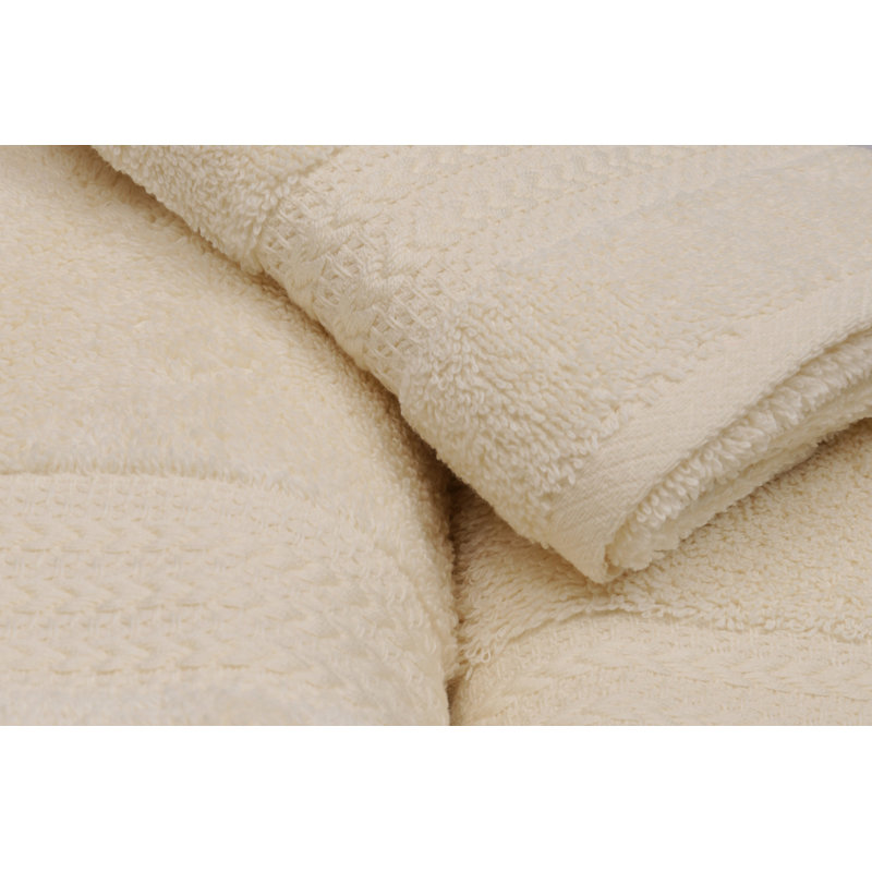 L'ensemble de serviettes de luxe (3 pièces), de couleur crème, comprend une serviette de lavage de 11,8 po x 19,7 po, une serviette de toilette de 19,7 po x 35,4 po, une serviette de bain de 27,6 po x 55,1 po | 100% coton, 500 g / m² | Doux, absorbant, parfait pour le spa et la maison, boîte-cadeau incluse