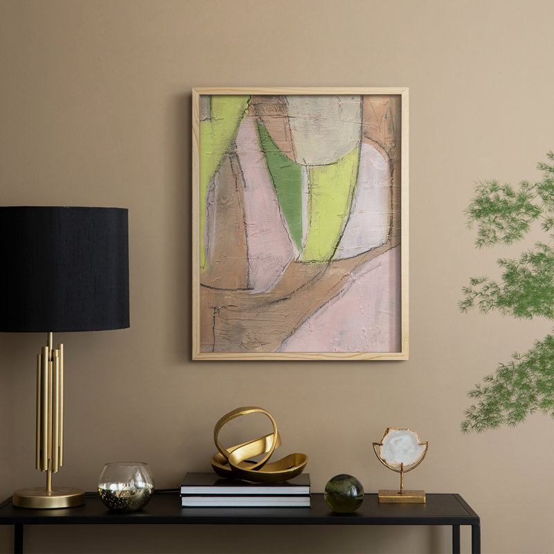 «Many Layers I», reproduction encadrée - bois massif, H 11 po x l 9 po