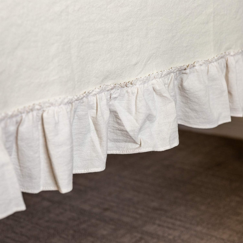 Nappes en coton à garniture lavable Retro Farmhouse Ruffle