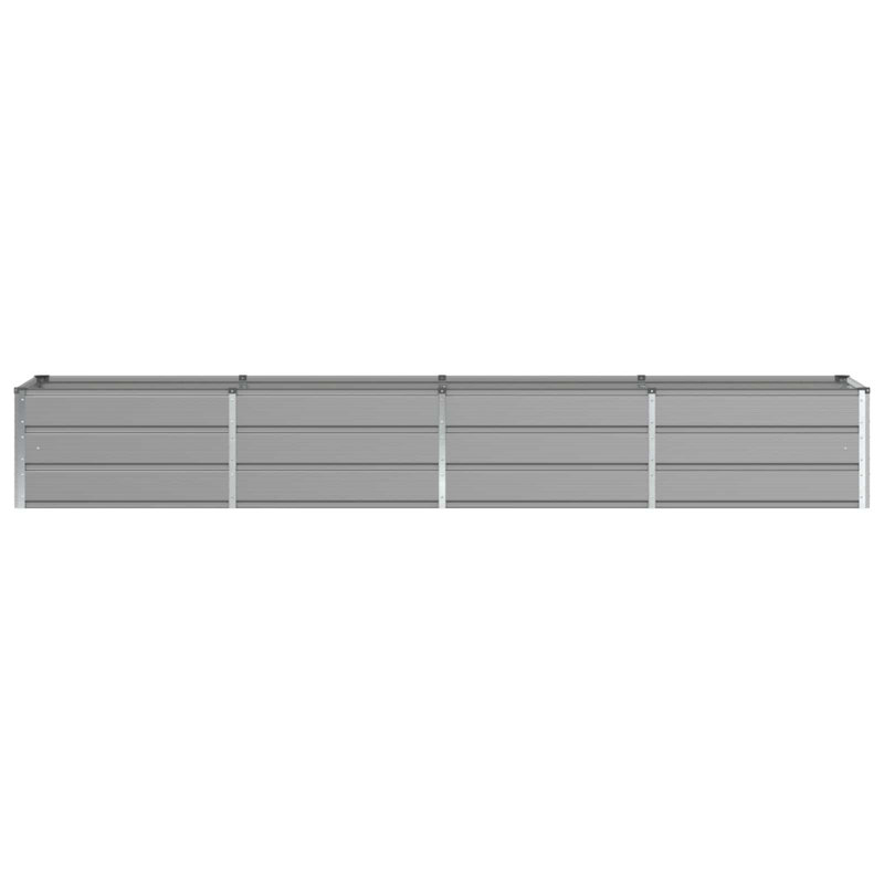 Planter Steel, 45cm H x 320cm W x 80cm D, Light Grey