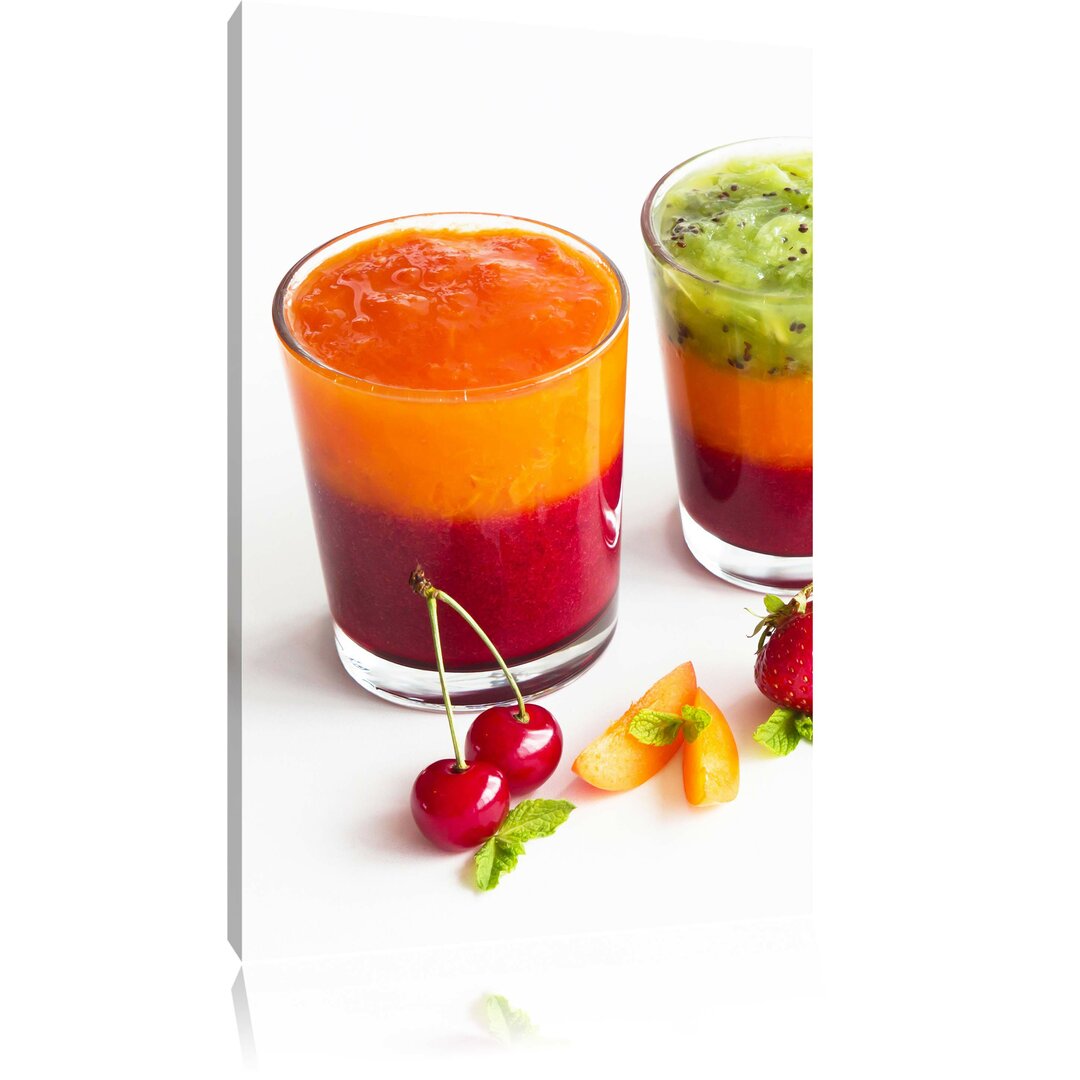 Leinwandbild Gesunde Frucht-Smoothies