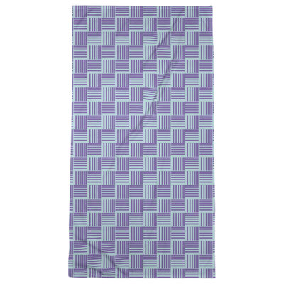 Serviette de bain à rayures Baskettressée classique