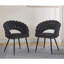 Ensemble de 2 chaises de salle à manger avec pieds en métal et dossier confortable-1113830310