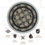 Table de bout ronde en métal pour l'extérieur, l 23,82 po x P 23,82 po-84304121