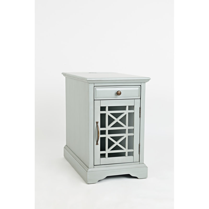 Armoire d'appoint à chargement USB, Earl Grey