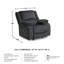 Dametris 42" Wide Rocker Standard Recliner-1036011615-1036011613