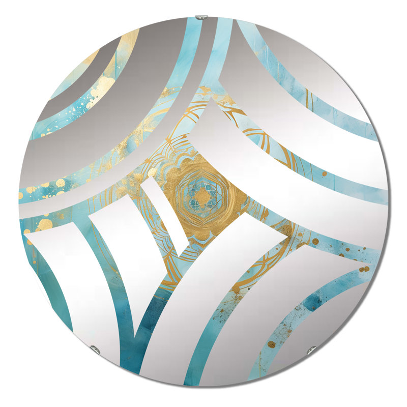Miroir décoratif Divine Mandala, 23,6 po x 23,6 po