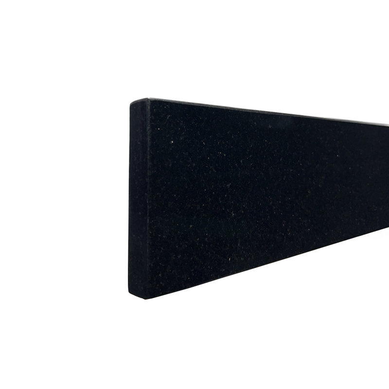 Dosseret en pierre de 43 po, Granite noir galaxie