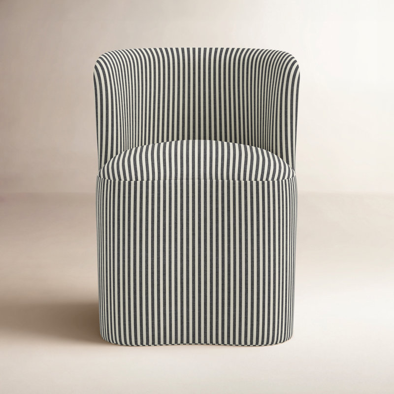 Stoffer Home x Cloth & Company Gail Dining Chair, Jane Stripe Carbon