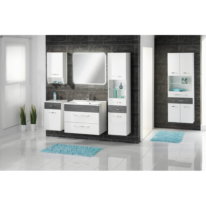 Sceno Linen Cabinet, Anthracite pine