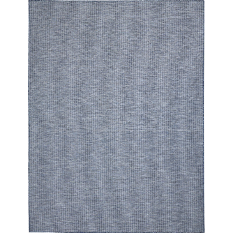 Tapis bleu marine tissé à la machine 7 pi x 10 pi