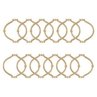 Zinc Shower Curtain Hook (Set of 12)