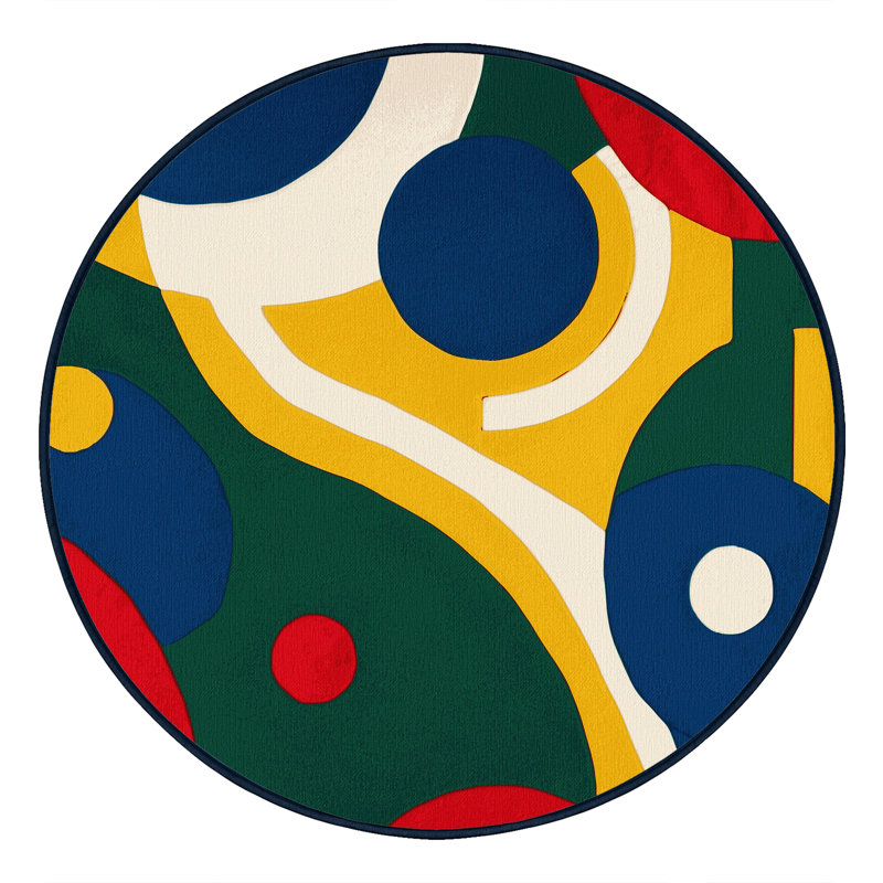 Perky Glide Rug, Round 7'