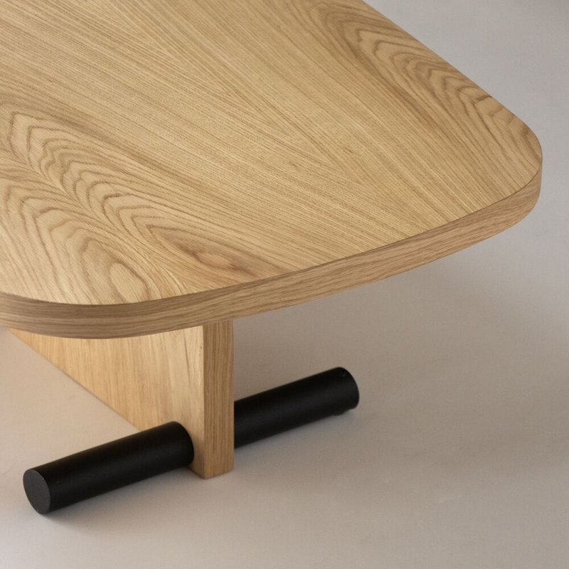 Nova Solid Wood Coffee Table, 11.8" H x 47.2" L x 23.6" W, Oak
