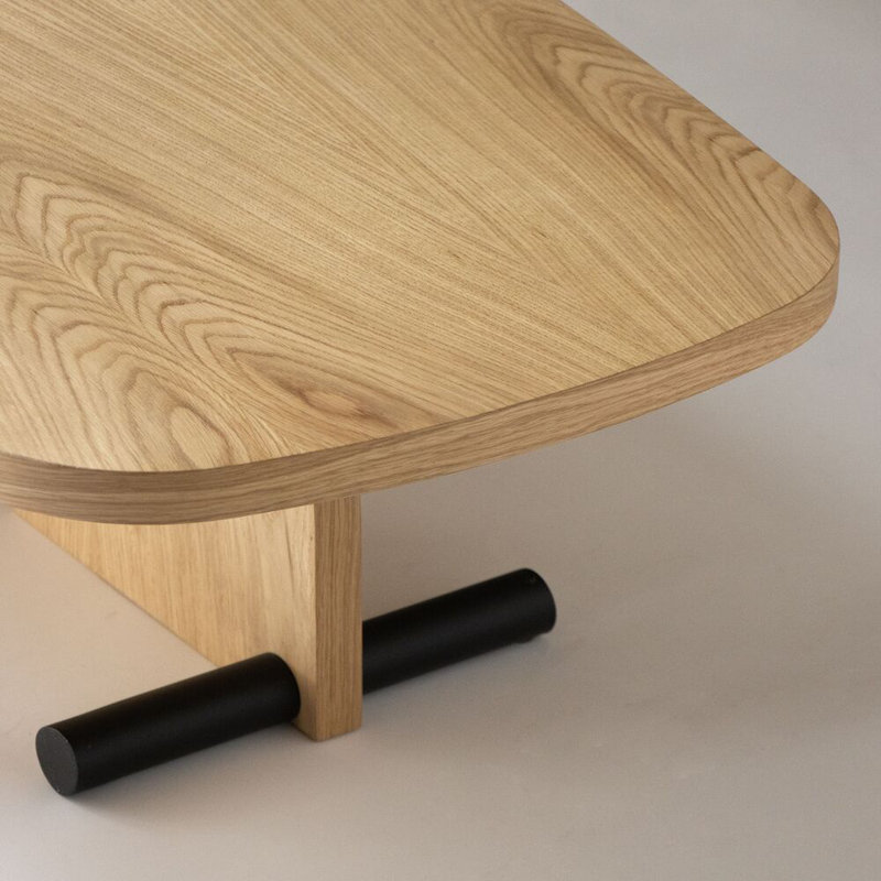 Table basse Nova, H 11,8 po x L 47,2 po x l 23,6 po, Chêne