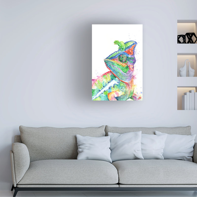 Art sur toile, Marc Allante C. Clutchachameleons, H 32 po x l 22 po