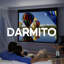 Darmito 16:9 Electric Motorised Projector Screen, Full HD 3D 4K 8K Matt White +1.2 Gain, with Remote Control, For Meeting School Home Cinema Theater Movie TV DVD Indoor-125529055