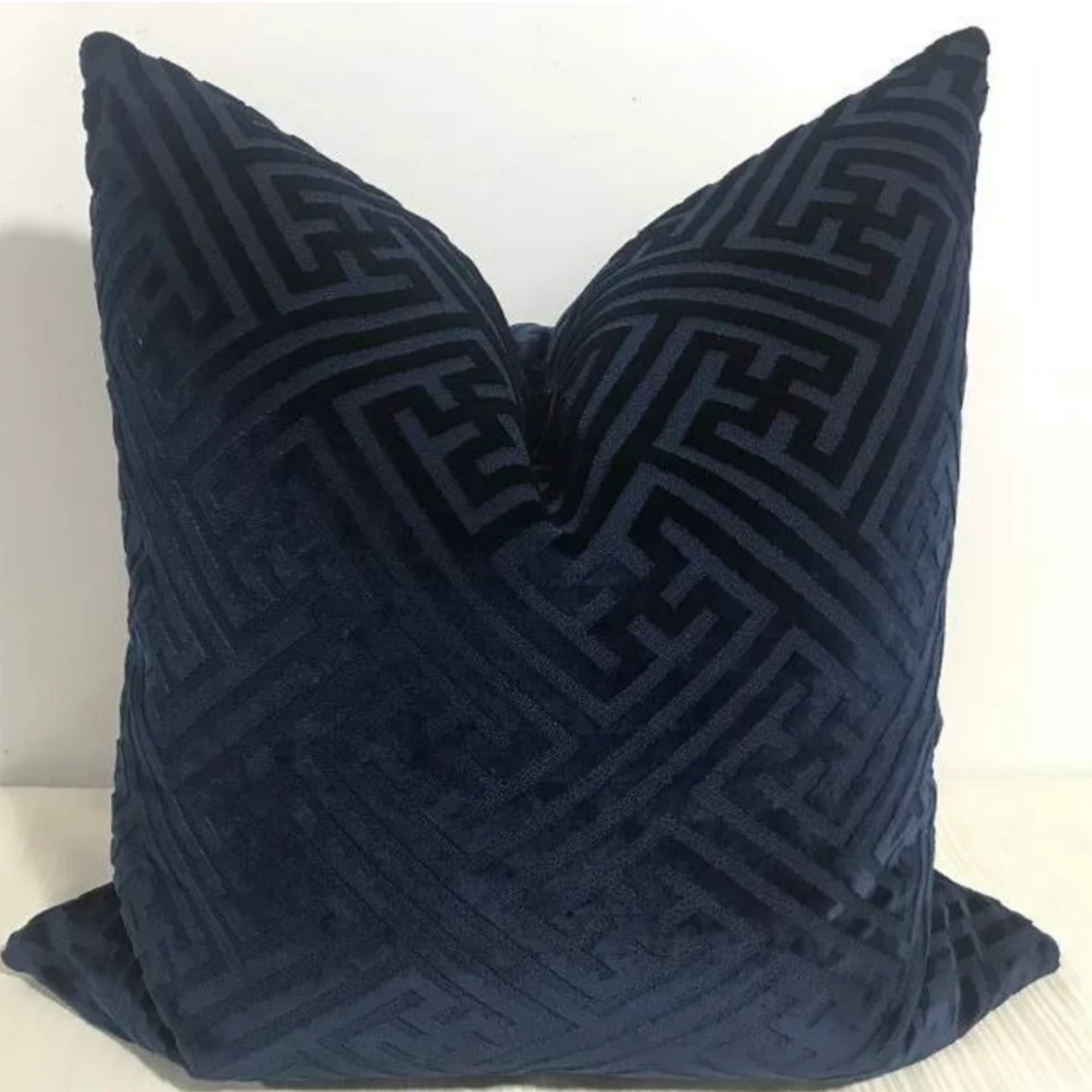 Everly Quinn Geometric Velvet Pillow Cover Wayfair
