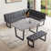 Lansu 6 - Person Double Pedestal Dining Set