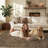 Soft Washable Vintage Distressed Brown Area Rug with Non-Slip Backing -90967563-89270438