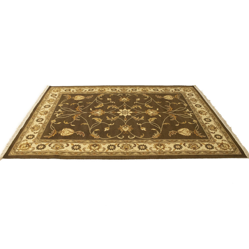 Tapis brun traditionnel Kilim & Sumak 6X8