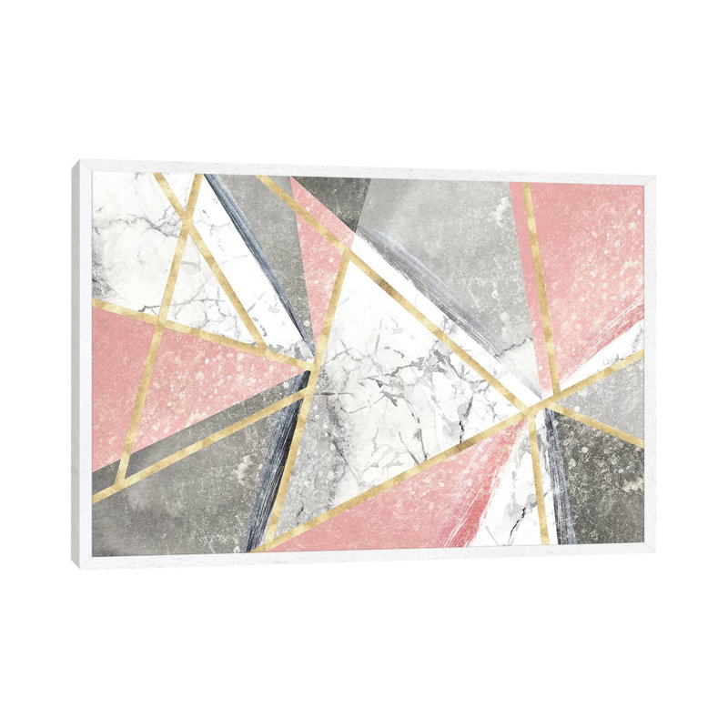 Goldie I by Isabelle Z - Print on Canvas, White Framed, 101.6 cm H x 66.04 cm W