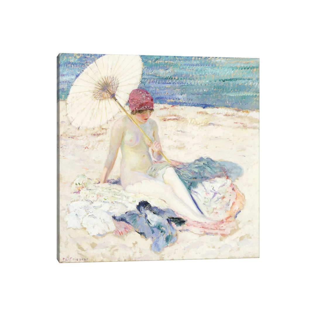 On The Beach, 1913 by Frederick Carl Frieseke - Wrapped Canvas Painting