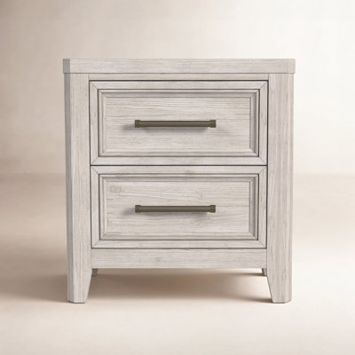 Herrington 2-Drawer Solid Wood Nightstand