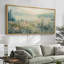 Fleurs au bord du lac, art mural rustique, impression numérique sur toile, art numérique-111653471-111653469