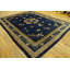 Tapis bleu antique médaillon chinois des années 1890