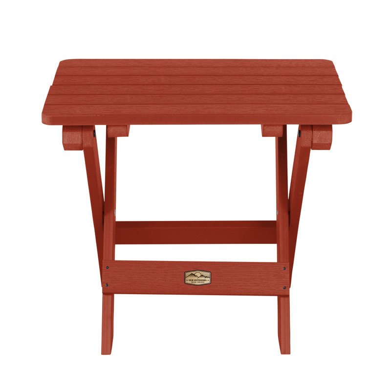 Table d'appoint pliante Newberg, Rouge