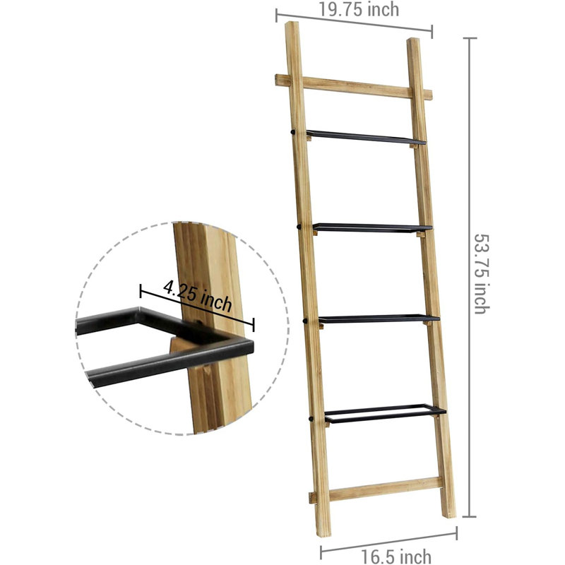 4.5 Ft Towel Blanket Ladder Rack