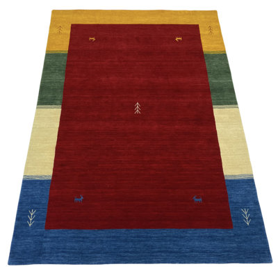 Hand Woven Red Indoor Rug