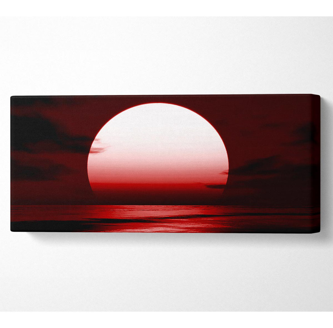 Gerahmtes Leinwandbild Red Sun Glory