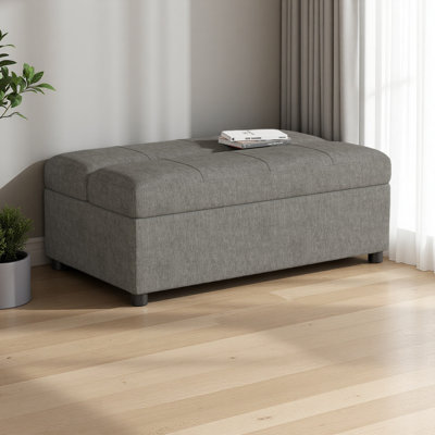 Lit simple escamotable avec repose-pieds et lit d'invité convertible avec matelas