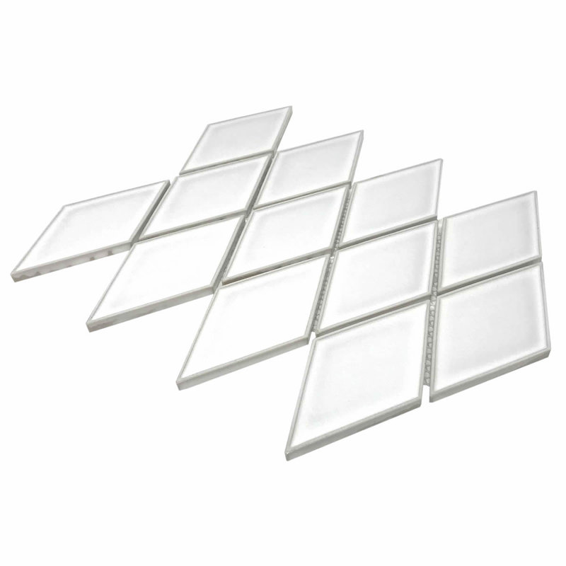 Carrelage 2,35 "x 3", Blanc