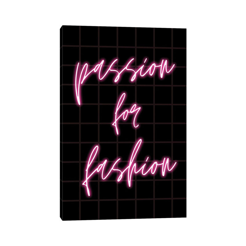 Passion For Fashion by Design Harvest - Wrapped Canvas Print, 20.32 cm H x 30.48 cm W