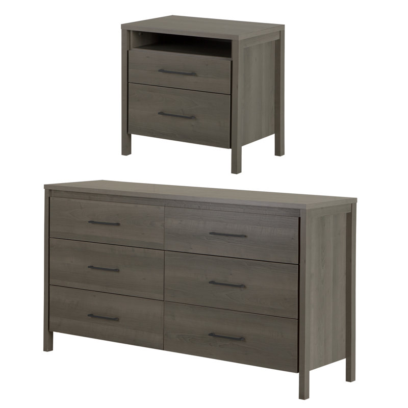 Commode double à 6 tiroirs Cimino