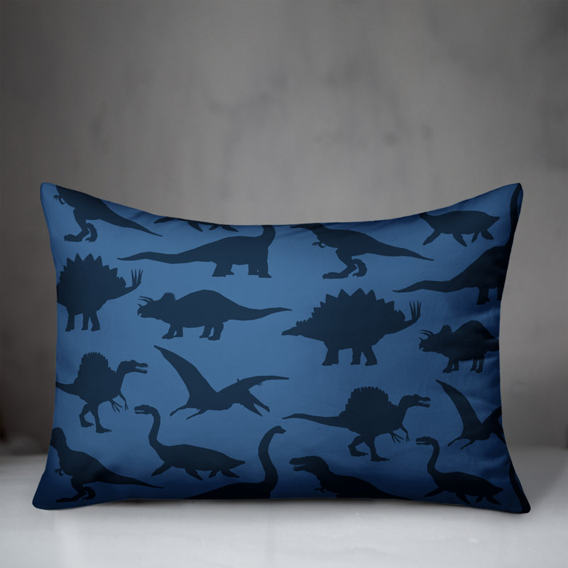 Housse de coussin rectangulaire/insert, Bleu marine / bleu