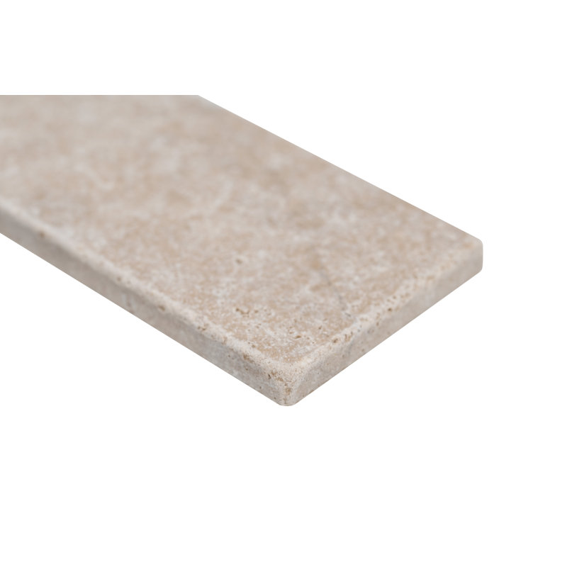 Carreau de plancher et de mur en travertin Valterra Beige Subway 3 po x 6 po
