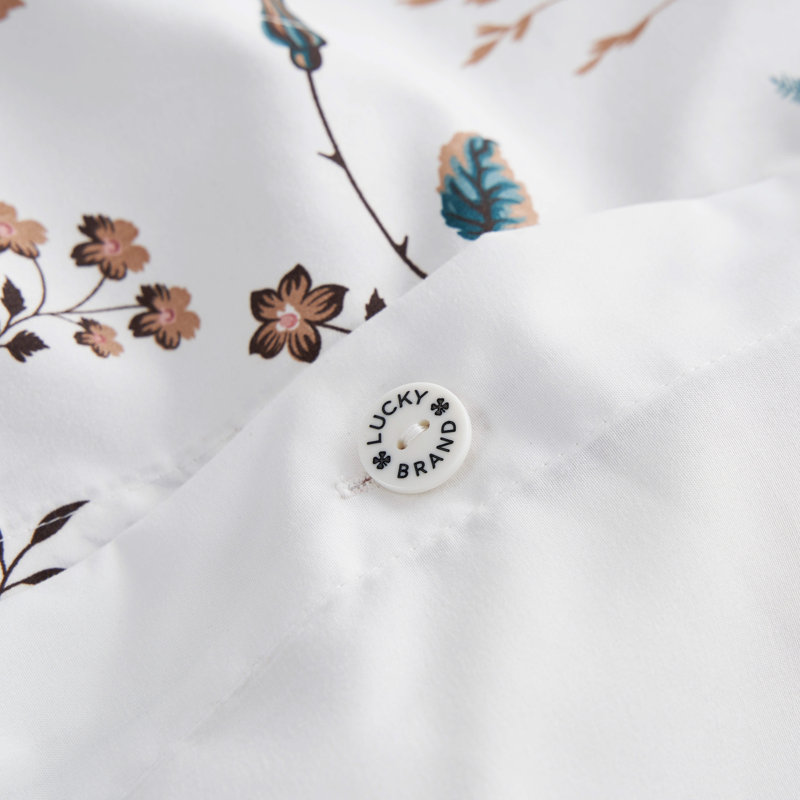 Lucky Brand Wild Flower Duvets, Queen Duvet Cover + 2 Standard Shams