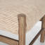 Banc en bois brun foncé Dromain