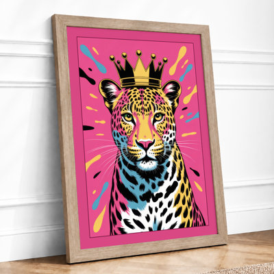 Royal Leopard Modern 1 Piece Single Picture Frame Wall Art