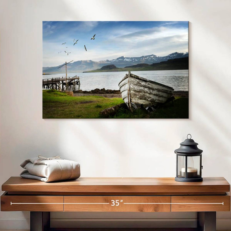 Mehar Icelandic Fishing Boat, 16" H x 24" W