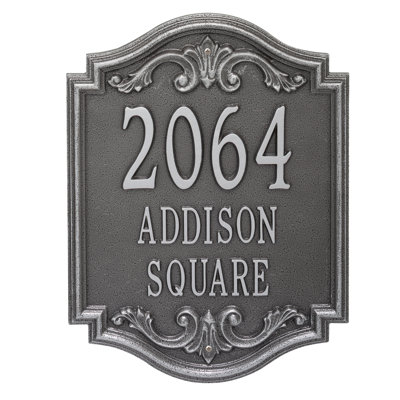 Signature Series 3-Line Wall Address Plaque