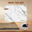 15.75 In. X 11.81 In. White Marble Look Stone Drying Mat For Kitchen, Water Absorbent Diatomaceous Stone Dish Drying Mat