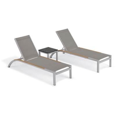 Argento And Travira Outdoor Chaise Lounge