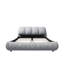Élégant très grand lit plateforme avec matériau froissé et bois de pin massif, base en bois gris de conception ergonomique luxueuse-2075753553-2075753556