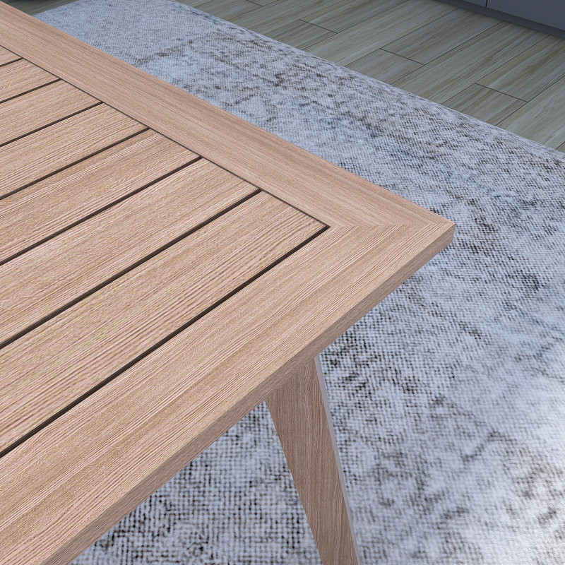 Table basse en X, Brun