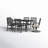 6 - Person Patio Dining Set with Rectangular Table , Cushions Included